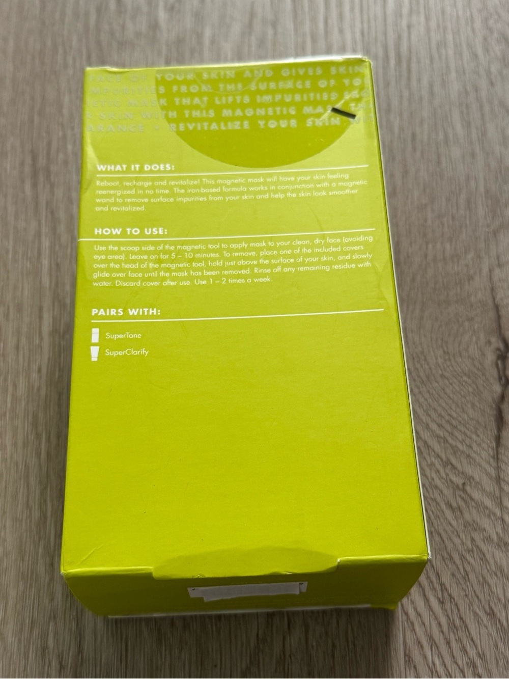 Skin SuperRevitalize Magnetic Mask - Green - Picture 2 of 2